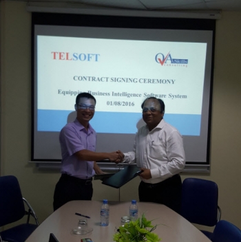 Lễ ký kết hợp đồng giữa công ty TelSoft và QA Skills